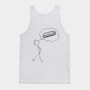 instrument, Harmonica Tank Top